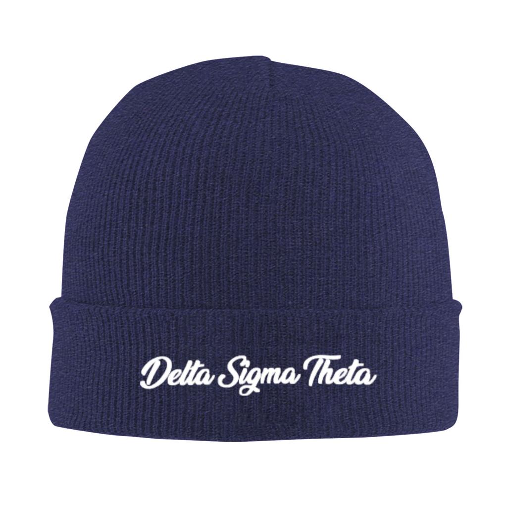 Delta Sigma Theta Sorority Warm Knitted Cap Winter Knit Bonnet Hat Skullies Beanies Hip Hop Caps for Unisex