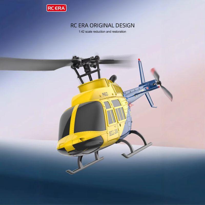 Rc Helicopter A60 1:42 Four Channel Like The Real Bell206 Remote Control Helicopter Fixed High Optical Flow Rc Toy