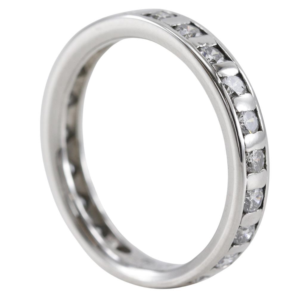 Ring Pt900Platin/Diamant #7.4(US-Grösse) 5.3g Frauen Gebraucht