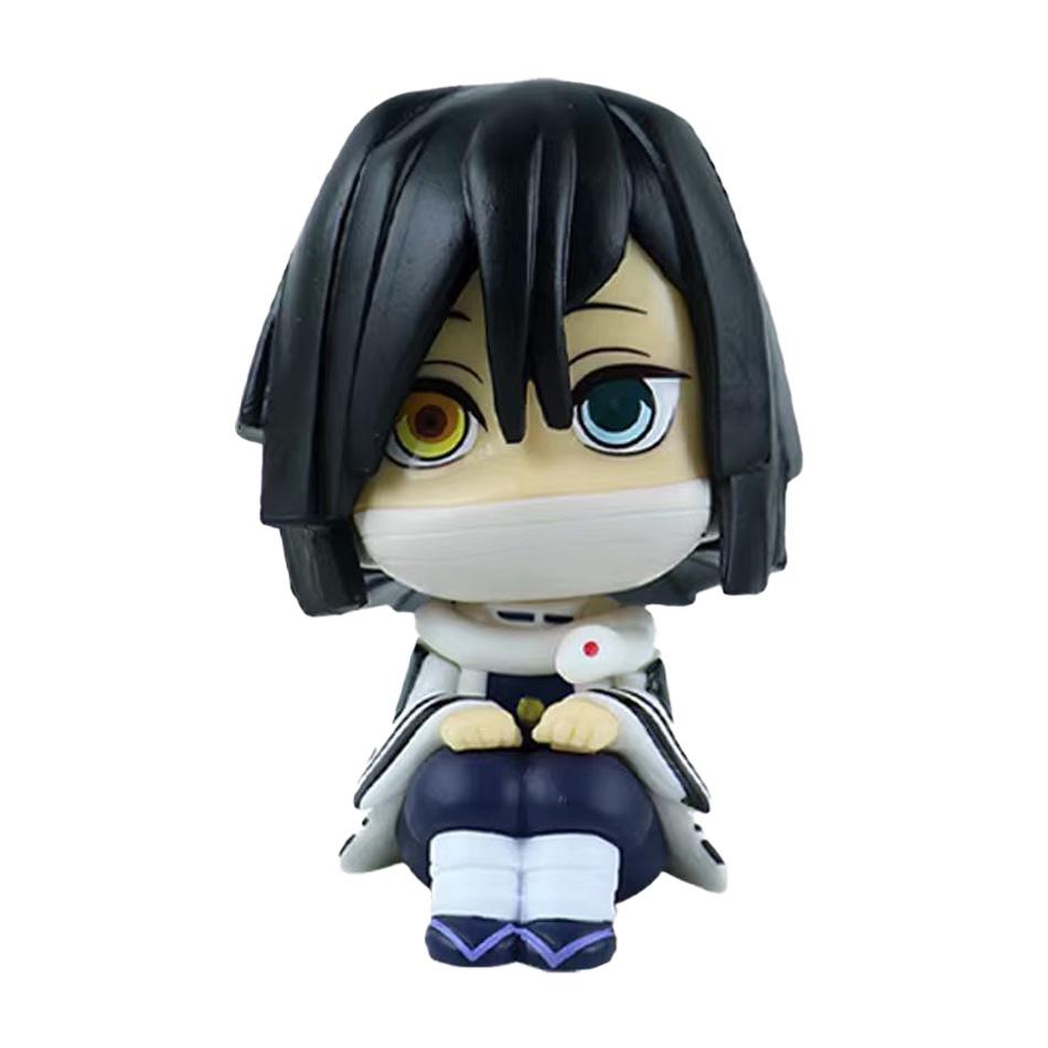 Q-Version Dämonentöter Sitzende Geisterpuppe Tanjiro Nidouzi Inosuke Zenizu Figur Actionfigur Filmmodell Spielzeugpuppe
