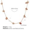 Colorful gravel boho style necklace bracelet irregular jewelry set for women