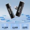 BOYALINK V2.0 A2 Wireless Microphone, Lavalier Microphone, Clip-on Wireless Microphone, Lightning, Type-C, and 3.5mm TRS Compatible, Instant Connectio