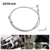 24/36 inch Throttle Gas Cable Kit Stainless Steel Braided For 97-07 Chevrolet/Chevy LS1 Engine 4.8L 5.3L 5.7L 6.0L
