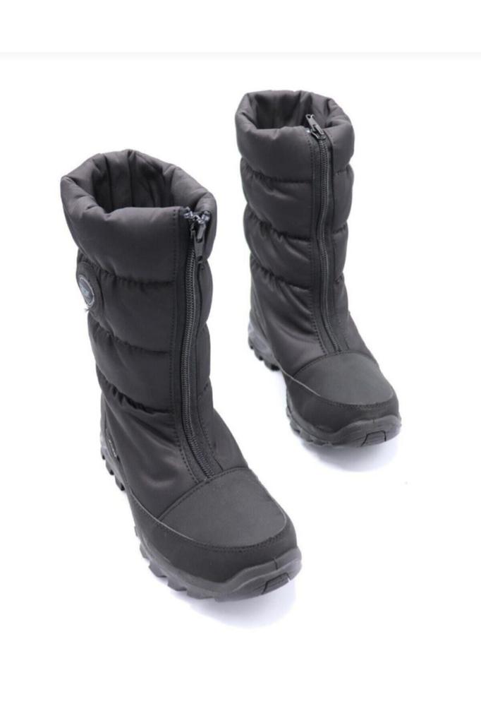 Women Modern Stylish Fashion Boots Waterproof Black Ladies Snow Boots Zts