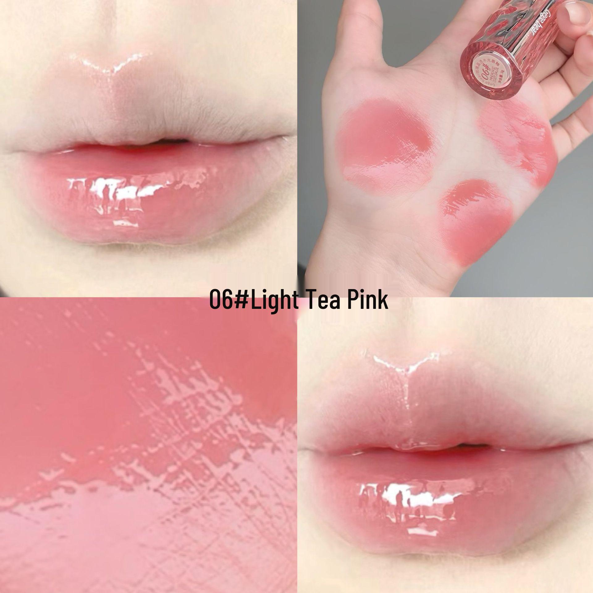 

Gegebear Crystal Gloss Lip Tint: Moisturizing, mirror finish, long-lasting, non-transfer, and alluring Korean lip gloss.