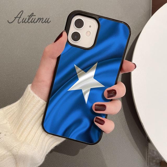 Somali Somalia National Flag Phone Case for iPhone 11 12 13 14 Pro Max mini X XR XS SE 2020 6S 7 8 Plus Galaxy S21 S22 shell