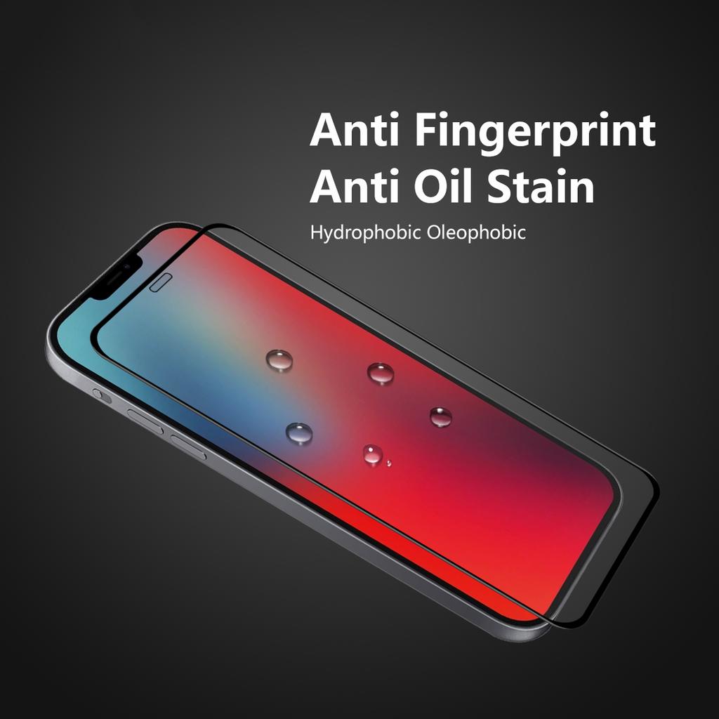 2PCS/Set ENKAY HAT PRINCE 0.26mm 9H 2.5D Full Glue Full Screen Coverage Tempered Glass Screen Protector for iPhone 12 Pro/iPhone 12