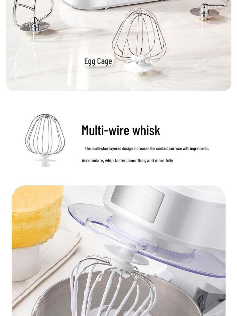 ZuanChu Multi-Functional Home Chef Mixer: Electric Dough Kneader, Egg Beater, Cream Blender