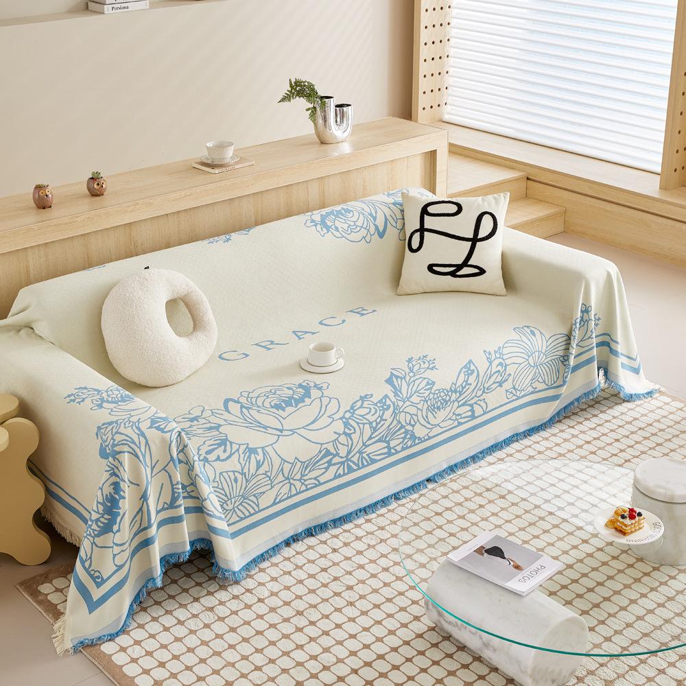 

Французское полотенце для дивана, полное покрытие, нескользящее универсальное кожаное покрывало на четыре сезона, кожаный чехол для дивана, универсальное одеяло с защитой от царапин 180X130