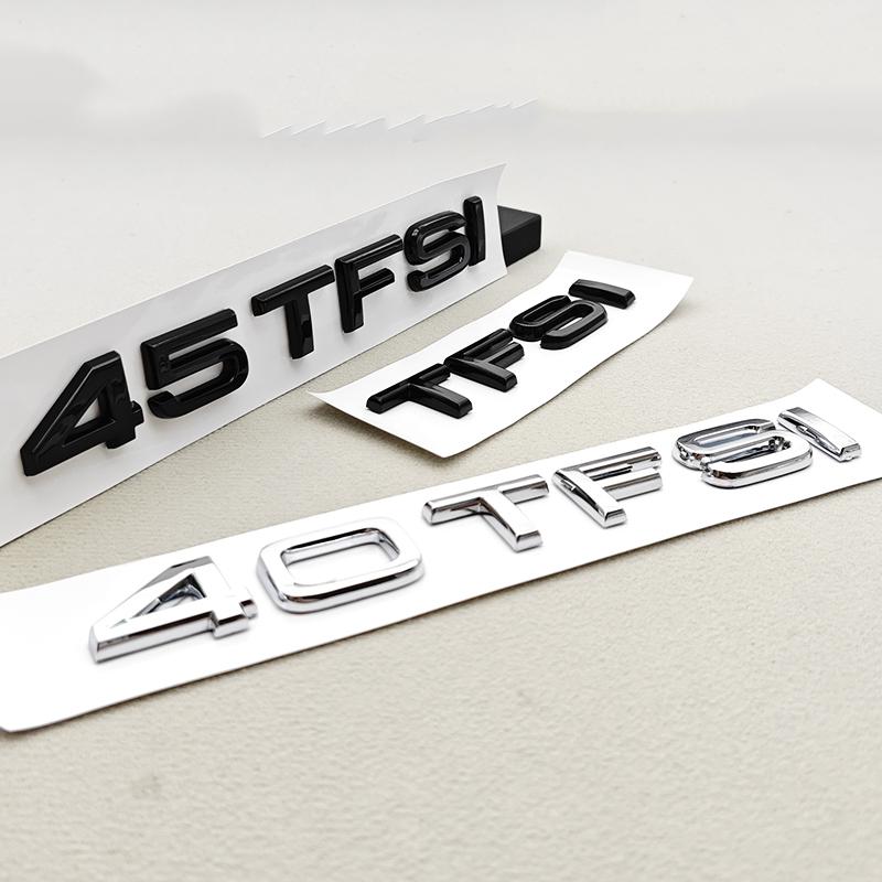 2026 3D ABS Car Letter Logo 35TFSI 40TFSI 45TFSI Rear Trunk Tail Badge Emblem Decal For Audi A4 A5 A6 A8 Q3 Q5 Q7 Sticker Accessories