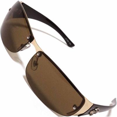 Bercute Gold and Brown Fashionable Eyewear for Tough Slightly Bad Perfect for and Mountain UV Sunglasses, Non-Prescription, Men, Tough, Scary, Guys,