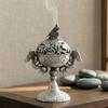 Handmade Zinc Zinc Alloy Incense Burner Hollow Out Sandalwood Incense Burner  Office Decoration