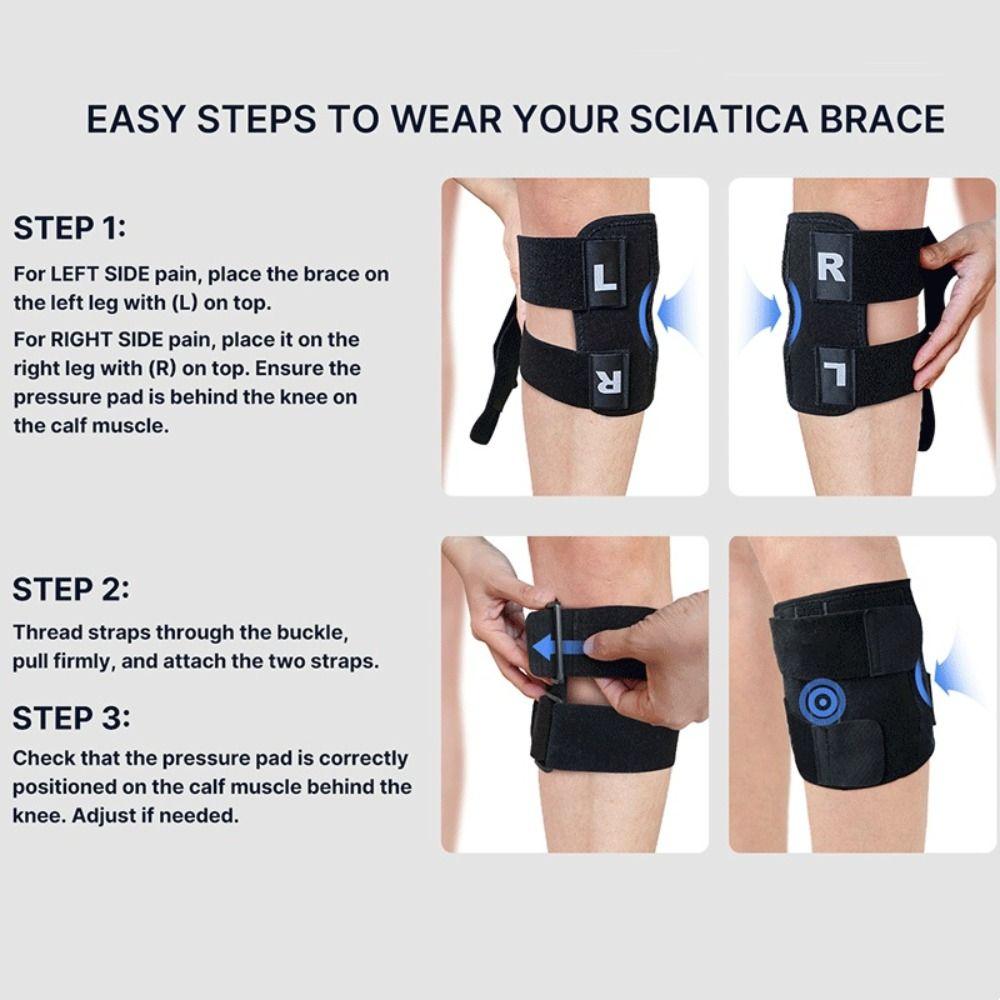 Dual Pressure Pads Sciatica Relief Devices Compression Knee Pads  Sports Protective Gear