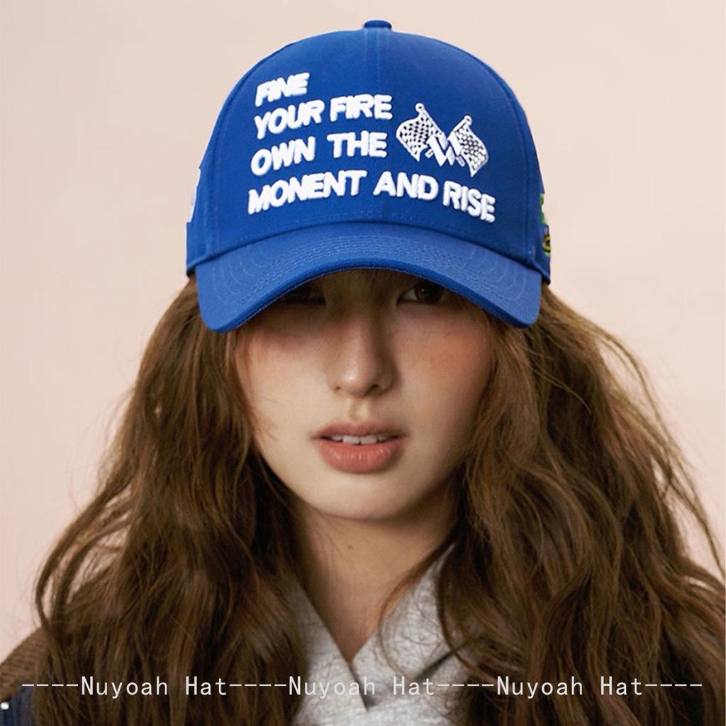 And Women American Street Style Embroidered Letter Prints Flag Baseball Caps Sun Protection Personalized All-Match Broken Peaked Hats Trendy Ins
