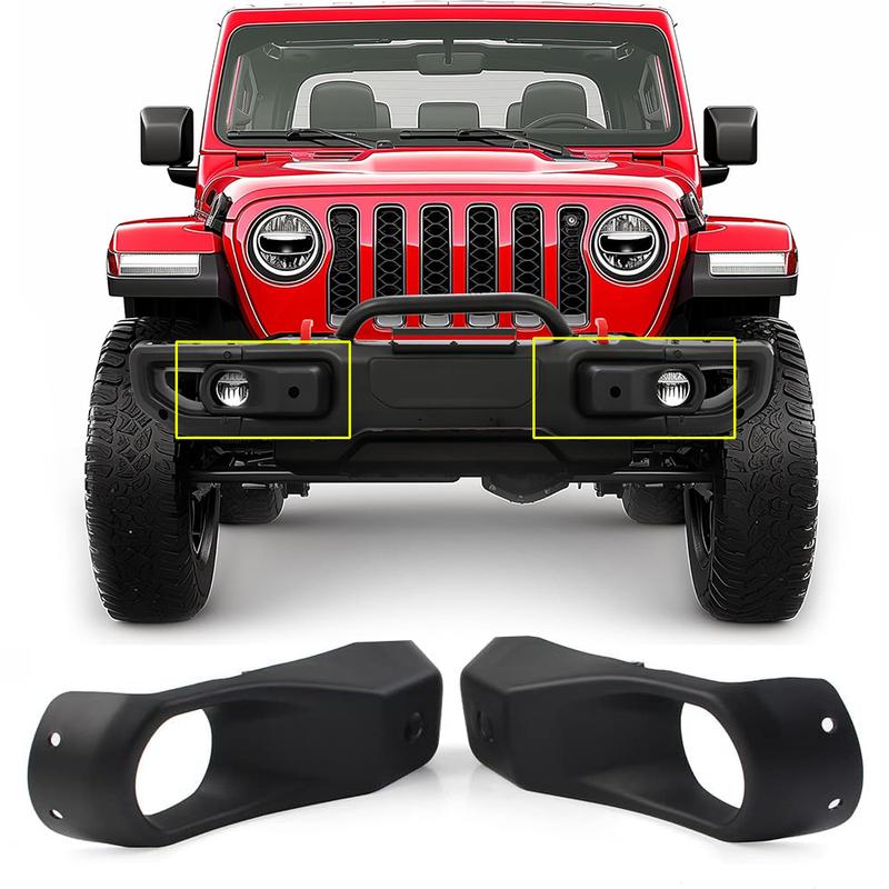 Nebelscheinwerferabdeckung Frontstoßstange Nebelscheinwerferabdeckungen Zierblende Für Jeep Wrangler JL 2018+ 10th Anniversary Rubicon Stahl Frontstoßstange