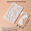 Large & Small 4-Hole Embossed Silicone Mold for Cake & Fondant - European Retro Platinum Mirror Frame Design