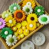 Sunflower Shape Silicone Candle Molds Easy Release DIY Wax Daisy Mould for Soy Wax Reusable Flower Shaped Mold Home Decor Gifts