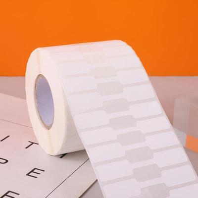 500Pcs/Roll Price Stickers Jewelry Price Tags Self Adhesive White Blank Sticker Kraft Paper Ring Necklace Earring Price Label