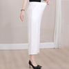 Summer High Waist Wide Leg Pants Women Clothes Casual Elastic Waist Plus Size Black Pants