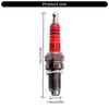 Universal Spark Plugs Easy Replacement & Stable Ignition Weather Resistant Spark Plugs for CG125 150 250CC