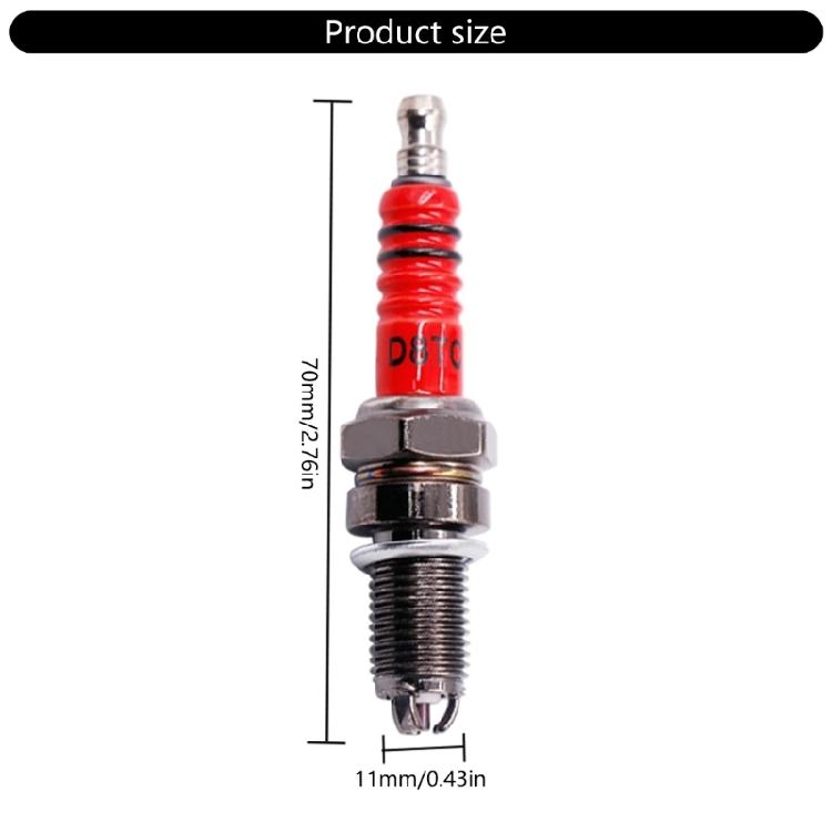 Universal Spark Plugs Easy Replacement & Stable Ignition Weather Resistant Spark Plugs for CG125 150 250CC
