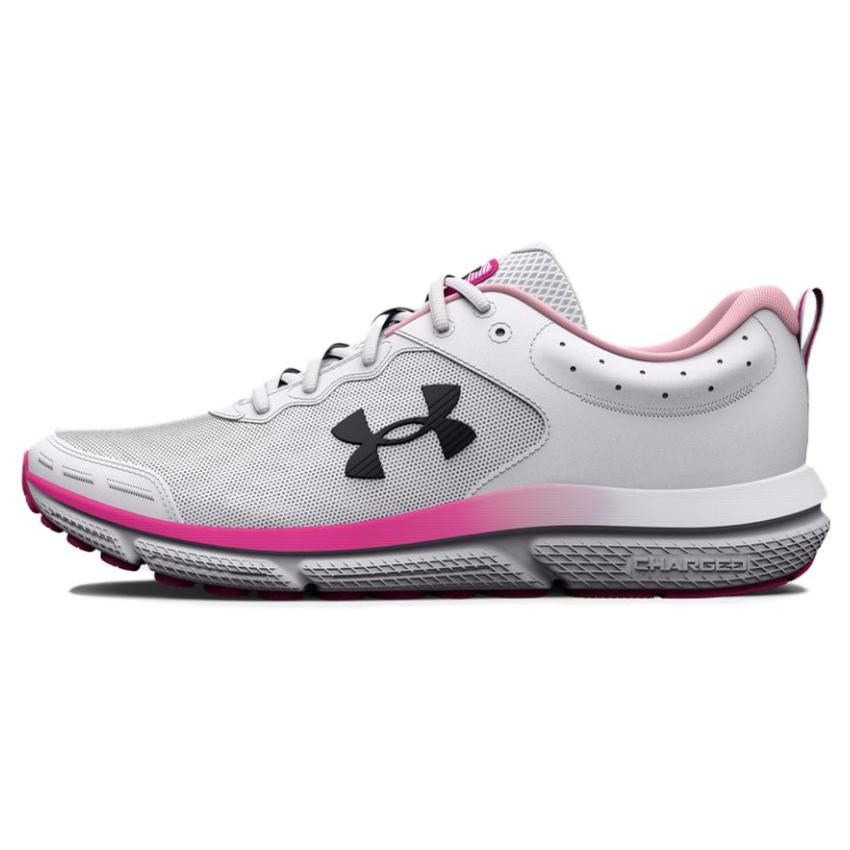 New Under Armour Charged Assert 10 'White Rebel Pink' Women's 3026179-102