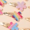 16 Stück Mode Glitzer Regenbogen Blume Hase BB Handgefertigt Haarnadeln Für Süße Mädchen Haarspangen Haarspangen Kopfschmuck Haaraccessoires