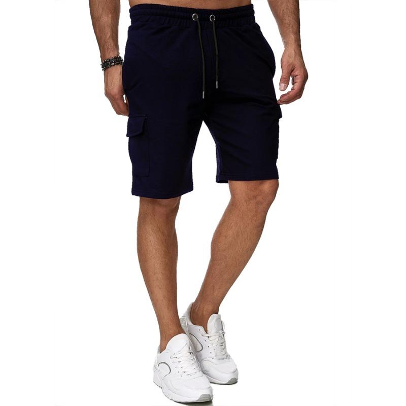 Herren Große Größen Freizeit Sport Cargo-Shorts Mehrere Taschen Fitness Fünf-Punkt-Shorts
