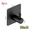 Self Adhesive Waterproof Stainless Steel Hooks Towel Clothes Rack Hangers Bathroom Kitchen Organizer Hooks Organizer Hooks