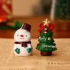 Christmas Resin Desktop Ornament Set (Snowman & Christmas Tree)