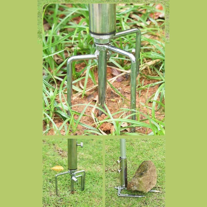 Umbrella Holder Stand Parasol Brackets for Beach Fishing Stainless Umbrella Sand Anchors Umbrella Stand