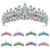 Luxury Zinc Zinc Alloy Princess Crown Shiny Bridal Headwear Trendy Girls Party Headbands  Themed Parties