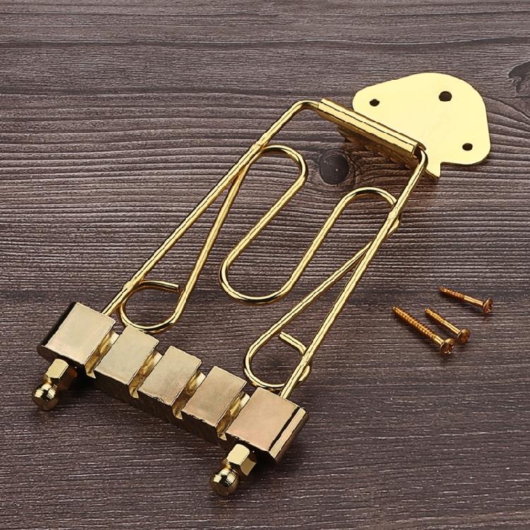 Bass Tailpiece Trapeze Set Electric Bass Replacement Part Accessories 4 Strings Bass Trapeze Tailpiece Bridge