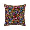 Poland Polish Florals Folk Art Flowers Soft Velvet Throw Pillow Case x Inch Pillow Cover for Home Sofa Couch Bed Car Decor