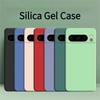 Liquid Silicone Phone Case For Magnetic Google Pixel 10 9 9A 8 8A 7 7A Simple Solid Color Texture TPU Matte Cover
