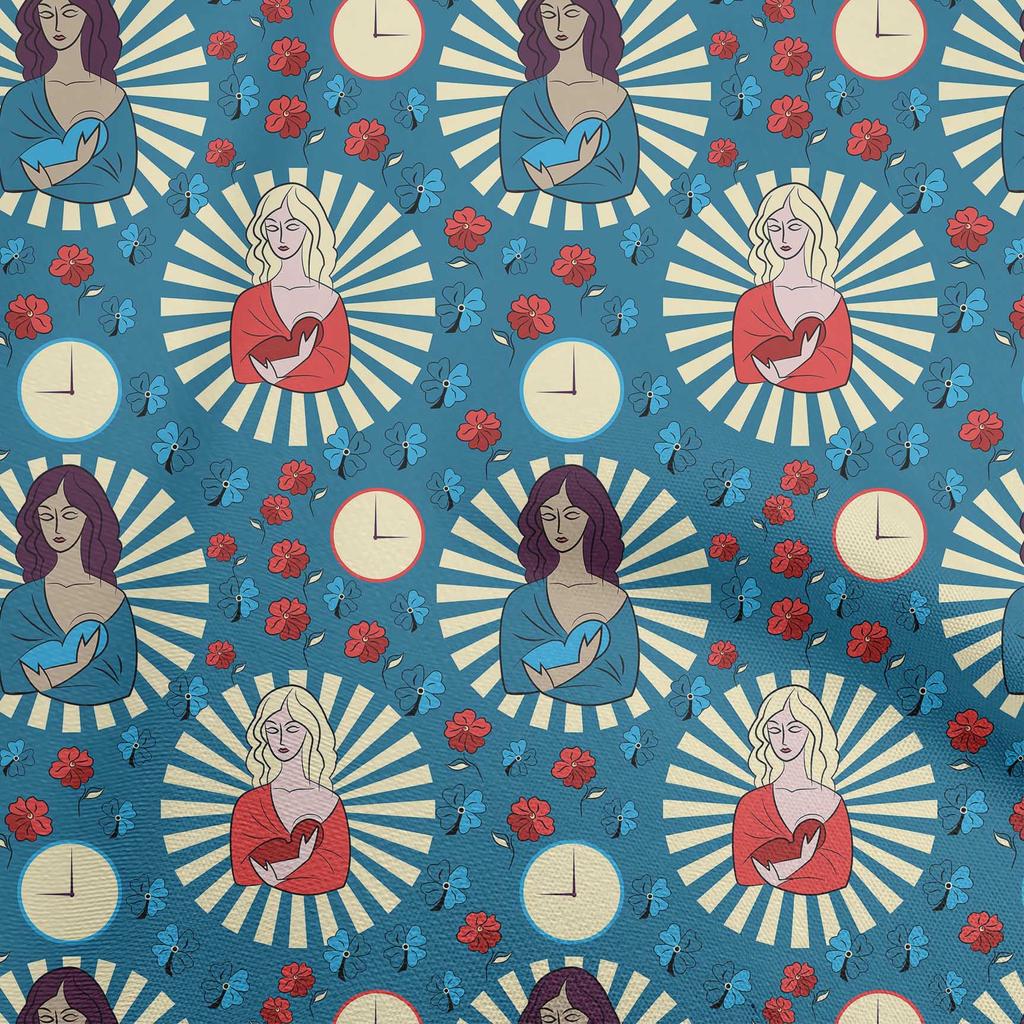 oneOone Cotton Flex Black Fabric Christmas Jesus Birth Sewing Material Print Fabric By The Yard 40 Inch