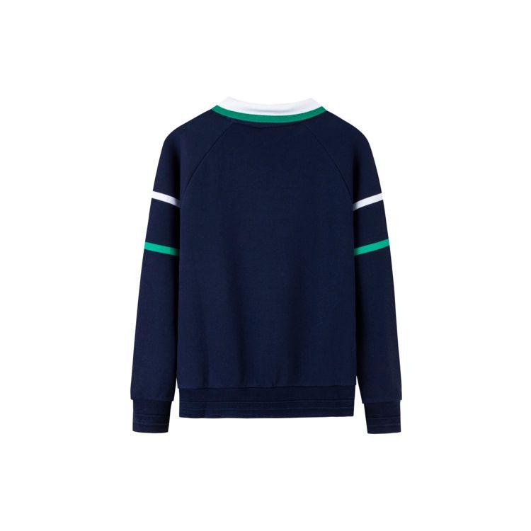 Nike Letter Print Pullover Raglan Casual Versatile Long Sleeve Sweatshirt Kids Sweatshirt Indigo NY2412085GS-002