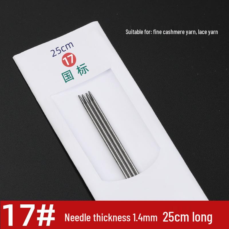 Three Swallow Stainless Steel Knitting Needles Set for Handmade Scarves and Sweaters