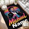 Custom Name Personalized Michael Jackson Print Carpet, Versatile Home Decor Rug, for Playroom, Apartment, Balcony, Entryway, Hallway Gift
