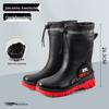 Men's Warm Non-Slip Durable Rain Boots for Food Delivery, Fishing, and Gardening