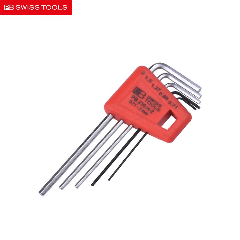 PB SWISSTOOLS L-Type Flat Head Hex Key Set PB 210.H-2
