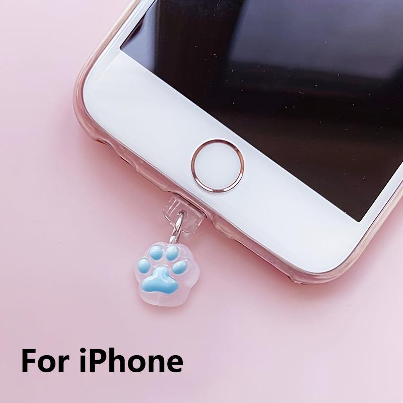 

1 шт. Милый Кот Коготь Заглушка от Пыли для Телефона Подвеска Подходит для IPhone Для Samsung Type-C Интерфейс Заглушка от Пыли Аксессуар Украшение