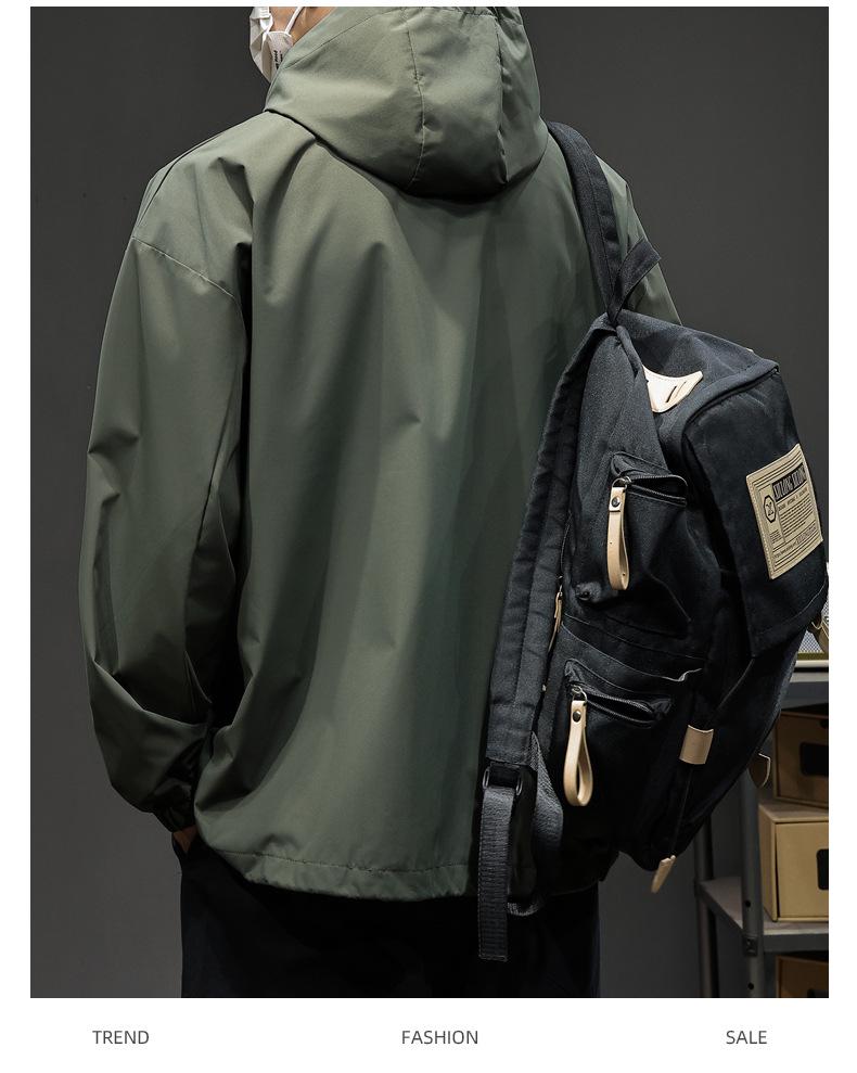 Men's Windproof Outdoor Shell Jacket - 2025 Autumn/Winter Thickened Cotton Casual Workwear Outerwear