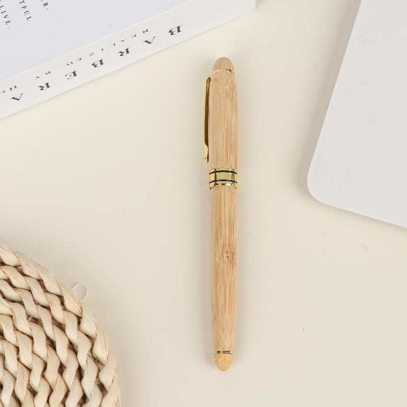 

New Pen Smooth Writing Teachers Writing Supplies Nature Bamboo Pen Bamboo Box Pens Wood Fountain Pen Case Bamboo Fountain Pen