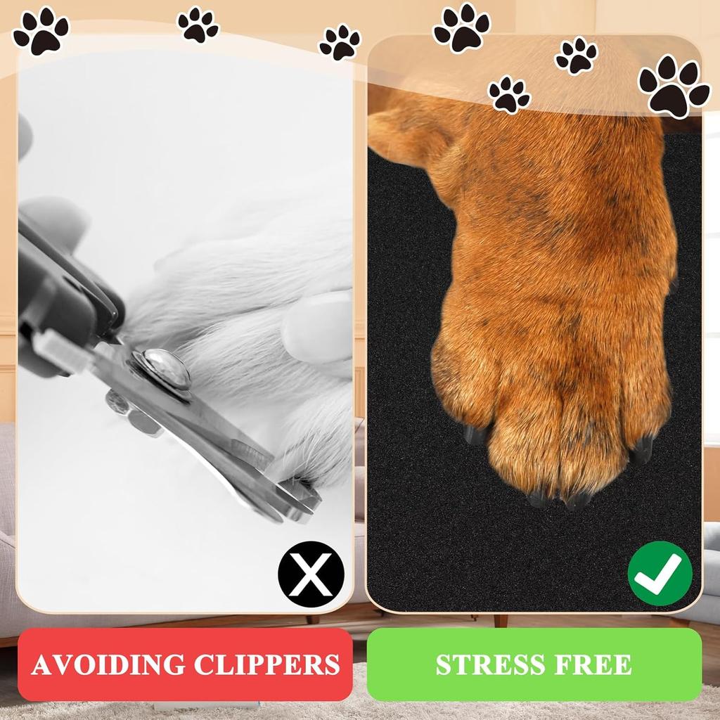 9 Pcs Dog Nail File Scratcher Self-Adhesive Replacement Sandpaper for Dog Scratch Pad Nail Files for Pet Manicure & Pedicure, Litter Box, Furniture