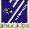 Baltimore Ravens Logo Wall Tapestry Aesthetic Wall Hanging Printed Fabric Blanket Decorative Tapestries for Bedroom Living Room Home Decor