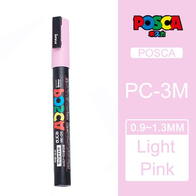 Uni POSCA Marker Farbstift, 39 Farben PC-5M/44 PC-3M/36 PC-1M, Acryl Steinmalerei Zeichnen Graffitti Marker Kunstbedarf