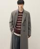 Draw Fit Premier Pure Wool Robe Double Coat [Melange Taupe]