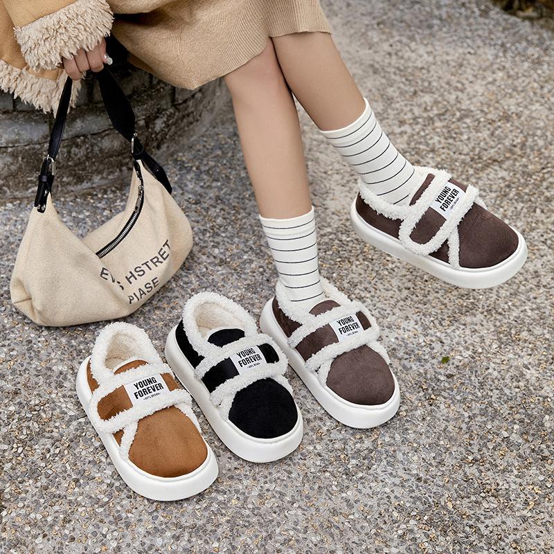 Winter Neue Modische Baumwollschuhe Damen Bequeme Warme Rutschfeste Baumwollpantoffeln Damen Komfort Baumwollschuhe Zapatos Mujer