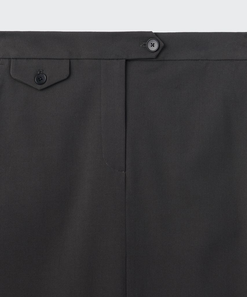 Musinsa Standard Woman Women'S Straight Maxi Skirt [Gunmetal]